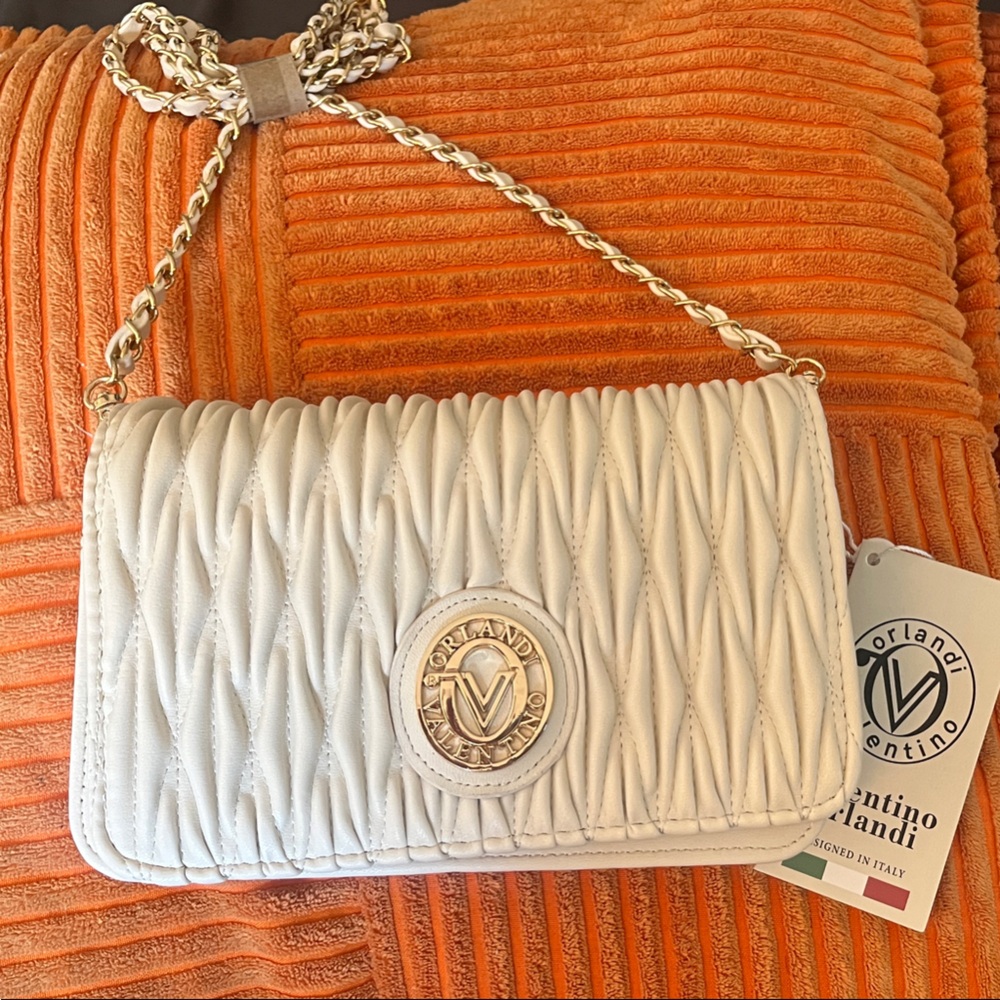 White Quilted Crossbody Bag